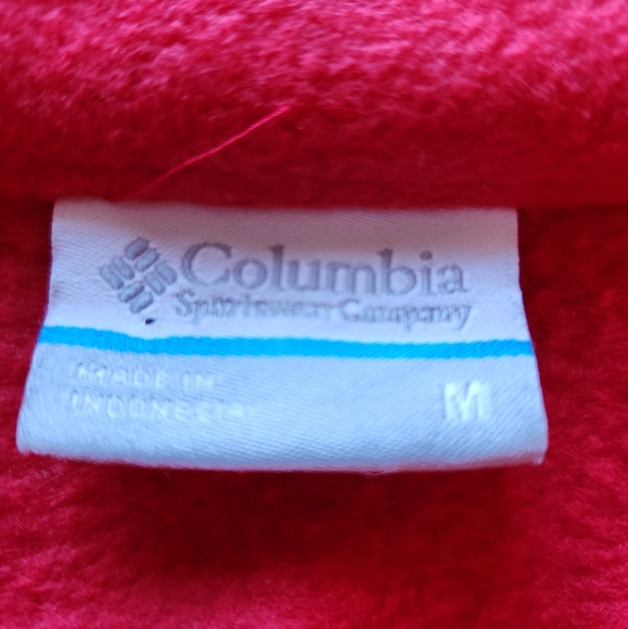 Columbia Youth Fleece Jacket Coral Size M XB6012 - Picture 6 of 6